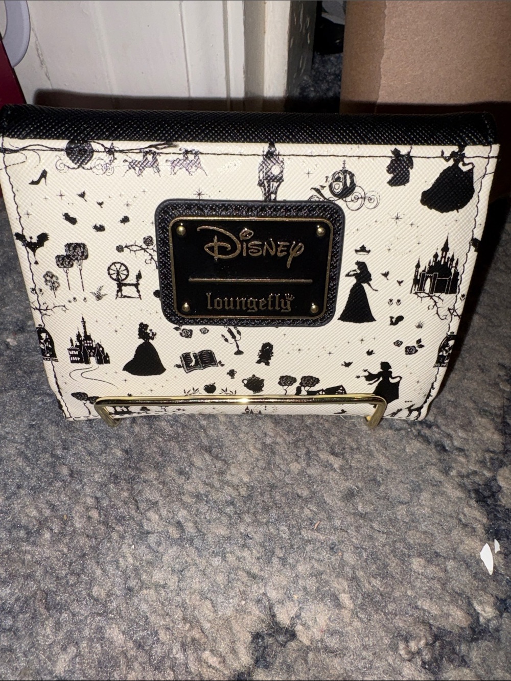 Loungefly Disney Black & Cream Silhouette Wallet